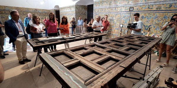 El Ayuntamiento refuerza el plan de conservación preventiva del Alcázar con seis intervenciones singulares en el merendero de la parra, las columnas de jardines, la galería del grutesco, el Paseo de Ronda, las monteras de vidrio y en el Palacio Mudéjar