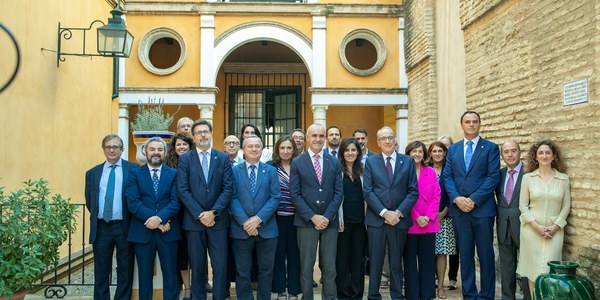 El Real Alcázar acoge el encuentro de la comisión nacional del año de Nebrija como muestra de la vinculación del padre de la gramática de la lengua castellana con la ciudad de Sevilla