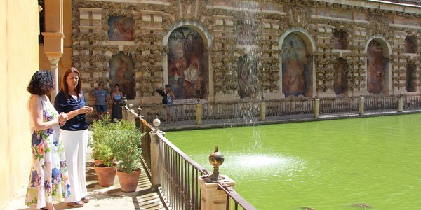 El Real Alcázar licita la restauración del Estanque de Mercurio con casi 300.000 euros de inversión y que permitirá la recuperación de los surtidores de agua y acercarse a su imagen primigenia del siglo XVI