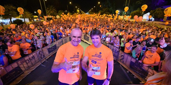 Éxito de participación en la KH-7 Nocturna del Guadalquivir con alrededor de 21.000 participantes en la que se han impuesto Manuel Rosa y Raquel Hernández