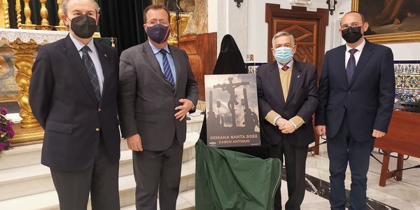 La imagen del Cristo de la Vera Cruz protagoniza el cartel de la Semana Santa de 2022 del Distrito Casco Antiguo