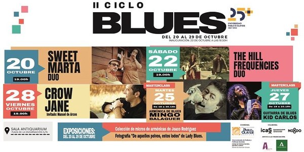 La Sala Antiquarium se llena de blues con conciertos, exposiciones y clases magistrales de carácter gratuito