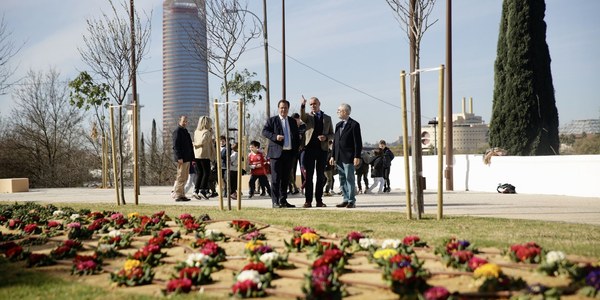 El Ayuntamiento abre un nuevo tramo de 300 metros del proyecto de reurbanización integral del Paseo de Torneo, que incluye la primera gran plaza recuperada en este entorno con más árboles, zonas ajardinadas y pérgola de sombra