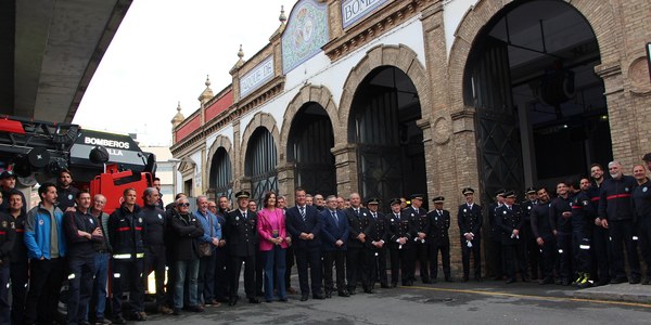 El Ayuntamiento conmemora el centenario del edificio del Parque Central de Bomberos de San Bernardo, obra regionalista de Juan Talavera Heredia