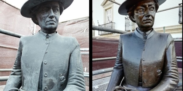 El Ayuntamiento de Sevilla concluye las labores de conservación ejecutadas por Urbanismo sobre el monumento ecuestre de la Condesa de Barcelona, en el Paseo Colón