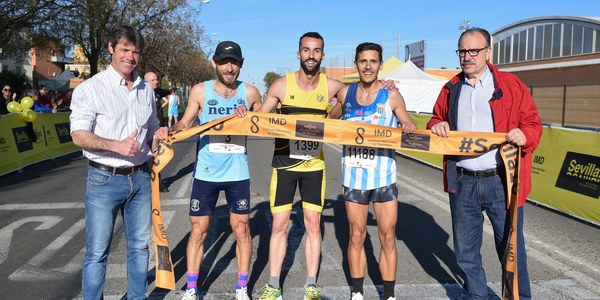 Jaset Velázquez y Carmen Gutiérrez Peña ganan la Carrera Popular del Tamarguillo, novedad dentro del circuito #Sevilla10 del IMD y que ha contado con 8.000 participantes e implicado a los barrios del Distrito Este-Alcosa-Torreblanca