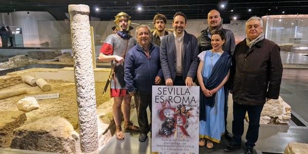 Los Jardines del Prado de San Sebastián se convierten en un campamento militar del siglo I con el evento ‘Sevilla est Roma’ que impulsa el Ayuntamiento