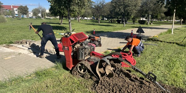 Comienzan las obras del nuevo sistema de riego del Parque Polígono el Pino