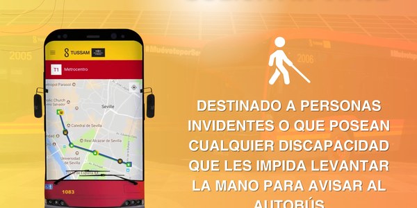 El alcalde Sanz pone en marcha una medida para facilitar el acceso al autobús a personas con limitaciones visuales o físicas