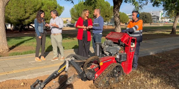 El Gobierno de Sanz moderniza el sistema de riego del Parque Hacienda de San Antonio para una mayor eficiencia y sostenibilidad