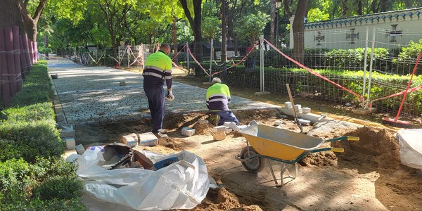 El Gobierno municipal inicia una renovación integral de los jardines del Prado de San Sebastián con mejoras en los accesos y la revitalización del arbolado
