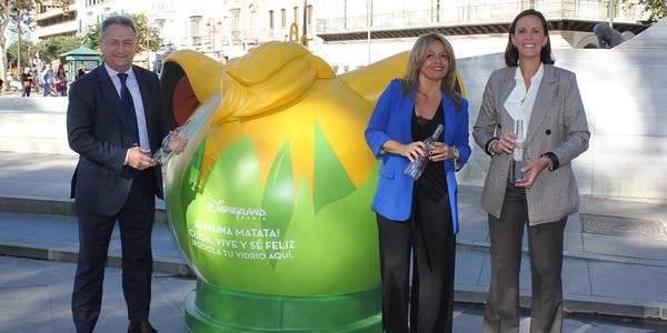 Lipasam instala contenedores tematizados por Disneyland Paris para promover el reciclaje de vidrio