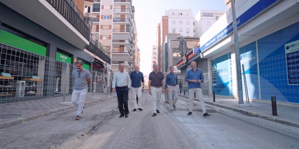El alcalde Sanz visita el inicio de las obras en Pagés del Corro