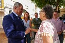El alcalde supervisa, junto con los vecinos y comerciantes del Tiro de Línea, las nuevas obras de saneamiento de la calle Utrera El alcalde supervisa, junto con los vecinos y comerciantes del Tiro de Línea, las nuevas obras de saneamiento de la calle Utrera