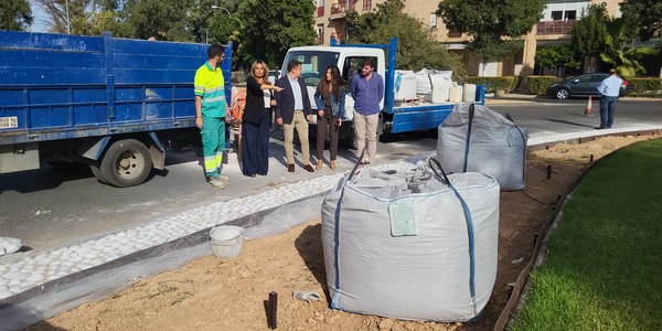El Ayuntamiento impulsa las obras de restauración y mejoras de la Glorieta Brigadas Internacionales