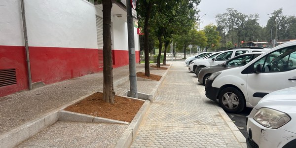 El Gobierno de Sanz hace más accesible la calle Cañadul, atendiendo una demanda histórica de los vecinos de Santa Aurelia