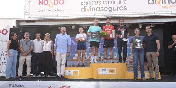 El primer ciclo del Circuito de Carreras de Sevilla se cierra con las victorias de Juan Robles y Tamara Pérez en la Carrera Triana - Los Remedios