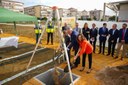 El alcalde Sanz coloca la primera piedra del Residencial Algodonera, promoción de viviendas de Emvisesa