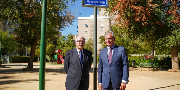 Sevilla dedica unos Jardines a Abel Moreno como maestro y referente vivo de la música de la ciudad Sevilla dedica unos Jardines a Abel Moreno como maestro y referente vivo de la música de la ciudad