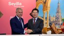 Sevilla y la ciudad surcoreana de Yongin firman un Memorando de Entendimiento para reforzar la cooperación en turismo, innovación y desarrollo urbano
