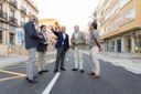 El alcalde de Sevilla supervisa el resultado de la primera fase de las obras de Pagés del Corro, la más importante de Emasesa en Sevilla capital y que contará con 95 nuevos árboles