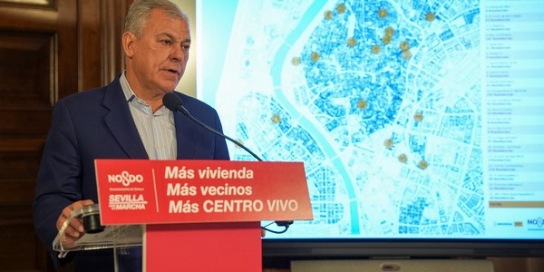 El alcalde Sanz presenta Sevilla Centro Vivo, un plan de ciudad que conseguirá 1039 nuevas viviendas, 3500 nuevos vecinos y más de 2000 aparcamientos en el Centro Histórico