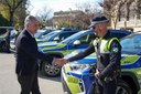 El Gobierno de Sanz presenta la nueva flota de coches de la Policía Local