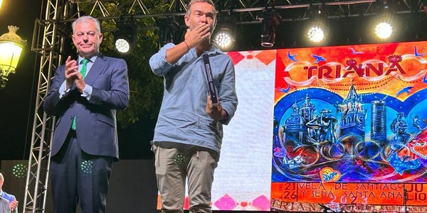 Jesús Pozuelo y María Tapia, pregonero y cartelista de la Velá de Santa Ana 2026