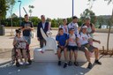 Sanz visita Puerta de la Barqueta tras la remodelación de este espacio que fue uno de los accesos principales a la Expo 92