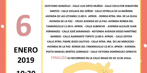 Cabalgata de Reyes Distrito Sur 2019