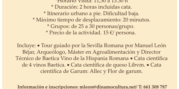 Food Tour Científico por la Sevilla Romana