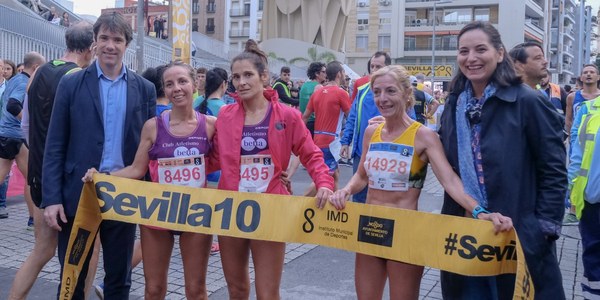 48.000 corredores participan en el circuito #Sevilla10 en el que se imponen  Rubén Álvarez y Carmen Valle