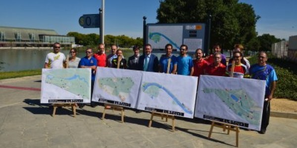 (5/6/2017) Más de 13,2 kilómetros señalizados en los primeros cuatro circuitos de running municipales en parques y Río Guadalquivir