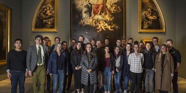 Alumnos de universidades internacionales visitan las exposiciones de Año Murillo en su trimestre más académico