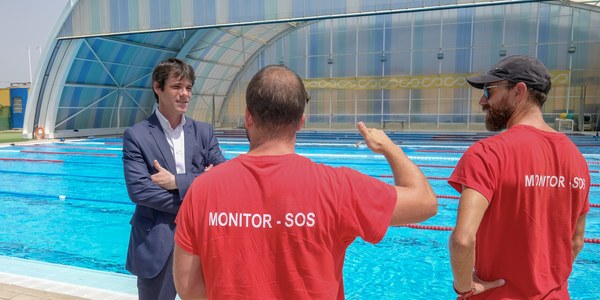 Comienzan los trabajos para actualizar el sistema de climatización de la piscina del CD Hytasa