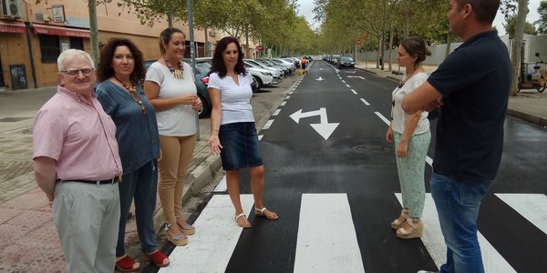 Culminan las obras de reasfaltado y mejoras en el barrio de Parqueflores del distrito Norte tras una inversión de 60.000 euros