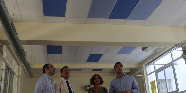 El Ayuntamiento acomete la insonorización del comedor del CEIP Huerta de Santa Marina,  en el Distrito Casco Antiguo