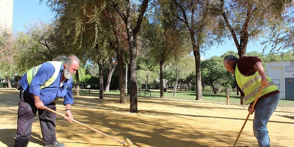 El Ayuntamiento alcanza actuaciones de mejora en el Parque Amate que suman 2 millones de euros de presupuesto en los últimos 2 años tras completar la red de riego y la pavimentación de caminos de albero