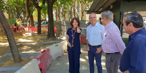 El Ayuntamiento ejecuta nuevas inversiones en viales del Polígono Sur dentro de la estrategia de mejora de los barrios y de eliminación de barreras arquitectónicas