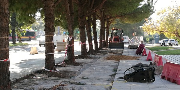 El Ayuntamiento ejecuta obras de mejora en el acerado de la calle Inca Garcilaso con un presupuesto de 119.000 euros dentro del paquete de inversiones previsto en Cart