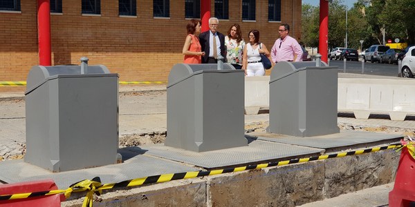 El Ayuntamiento ejecuta una nueva inversión en el Polígono Sur que permitirá la puesta en marcha del sistema de contenedores soterrados