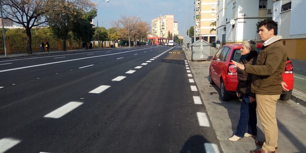 El Ayuntamiento finaliza la pavimentación de la calle Ada tras acometer la reurbanización de Éfeso en el Distrito San Pablo-Santa Justa