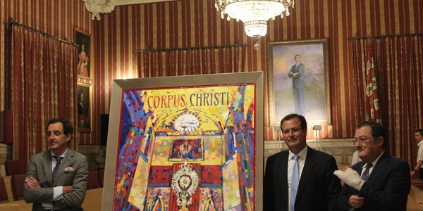El Ayuntamiento presenta el cartel del Corpus Christi de 2018, una obra del pintor José María Jiménez Pérez-Cerezal de estilo postimpresionista