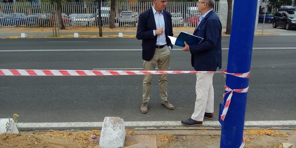 El Ayuntamiento renueva 70 soportes de alumbrado público de la Isla de La Cartuja, instalados para la Expo 92, debido a su obsolescencia y a su deterioro