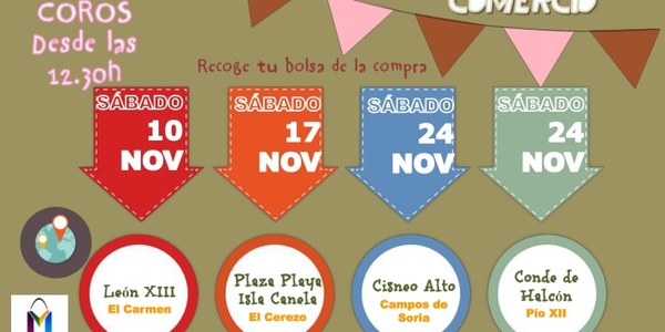 El Distrito Macarena celebra durante el mes de noviembre varias jornadas de animación al comercio de barrio en El Cerezo, Pío XII, El Carmen y Cisneo Alto