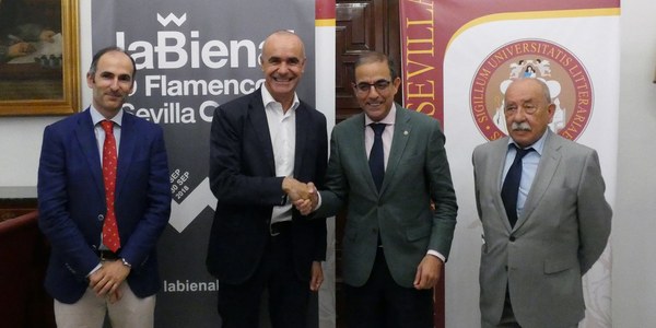El ICAS y la Universidad de Sevilla firman un convenio de colaboración para la organización de diversas actividades en la XX Bienal de Flamenco