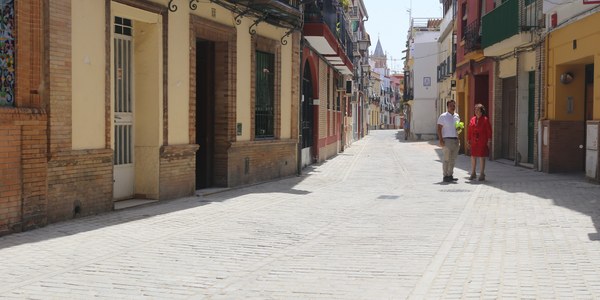 Finaliza la reurbanización de Rodrigo de Triana