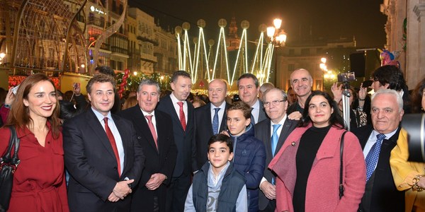 Inauguración del espectáculo de la plaza de San Francisco