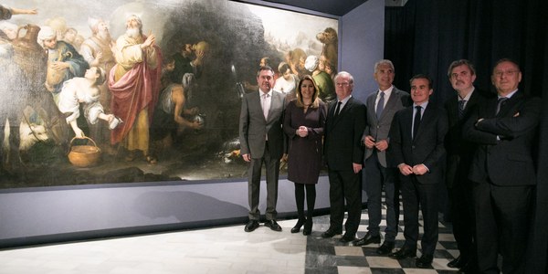 Inaugurada la muestra que exhibe los dos grandes Murillos restaurados por el IAPH del Hospital de La Caridad