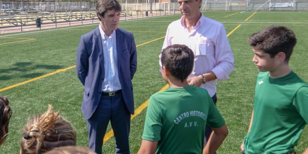 Inaugurado el nuevo campo de césped artificial del Centro Deportivo Santa Justa